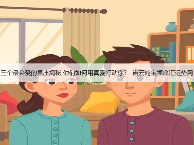 三个最会爱的星座揭秘 他们如何用真爱打动你?-诺云鸿宝福命汇运势网(图3) 三个最会爱的星座揭秘 他们如何用真爱打动你?-诺云鸿宝福命汇运势网(图3)