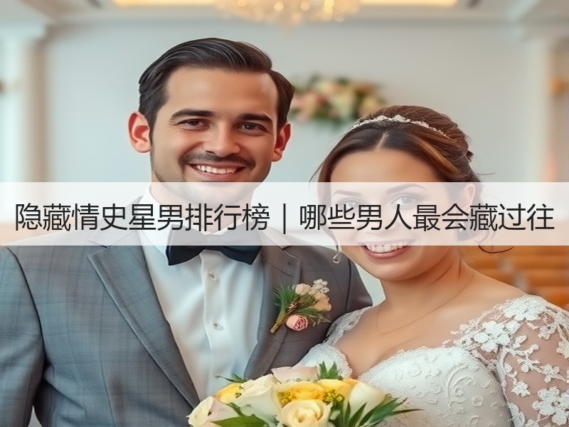 隐藏情史星男排行榜｜哪些男人最会藏过往