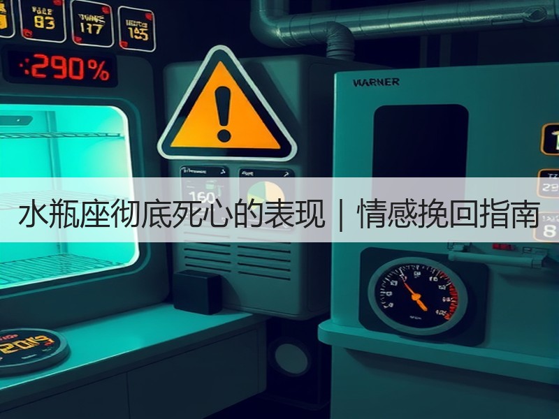 水瓶座彻底死心的表现｜情感挽回指南