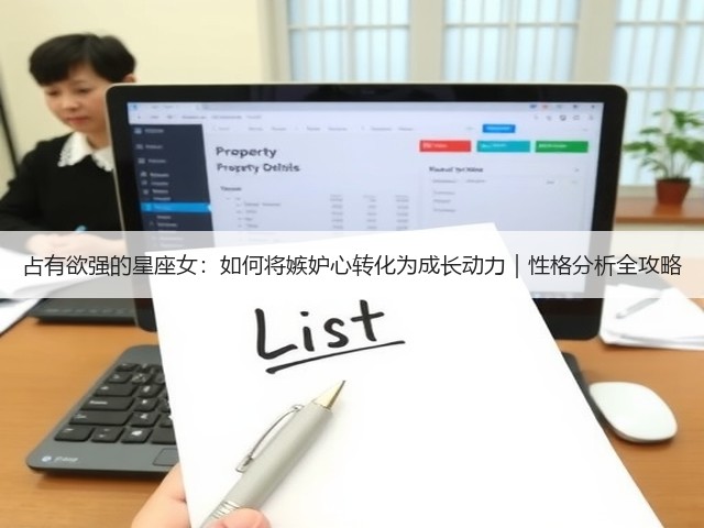 占有欲强的星座女:如何将嫉妒心转化为成长动力|性格分析全攻略(图2) 占有欲强的星座女:如何将嫉妒心转化为成长动力|性格分析全攻略(图2)