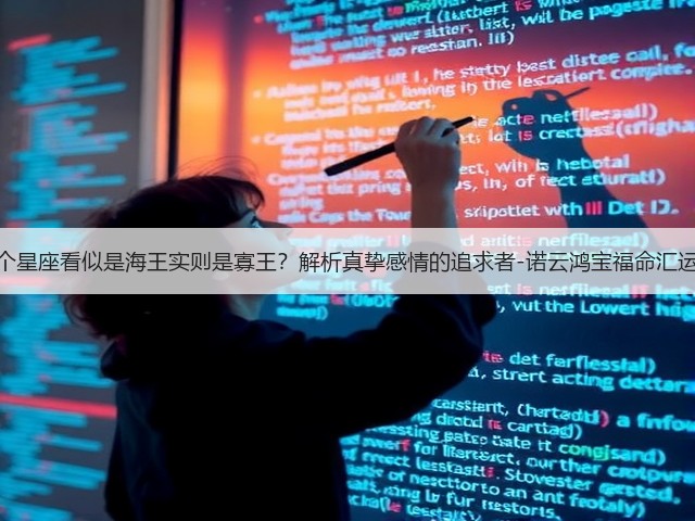 这四个星座看似是海王实则是寡王？解析真挚感情的追求者-诺云鸿宝福命汇运势网(图1)