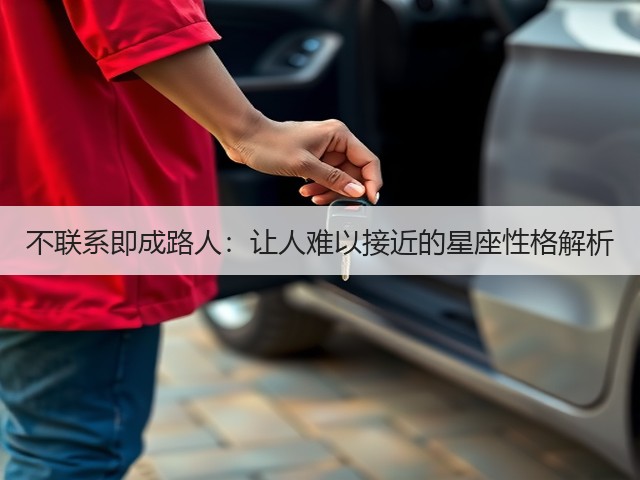 不联系即成路人:让人难以接近的星座性格解析(图2) 不联系即成路人:让人难以接近的星座性格解析(图2)