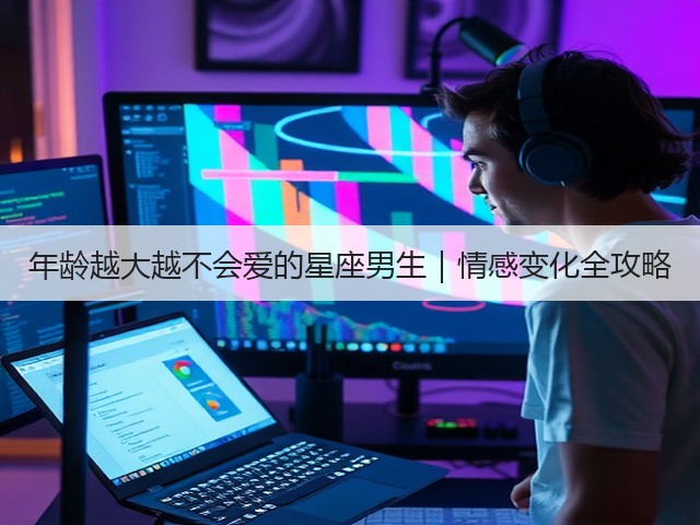 年龄越大越不会爱的星座男生|情感变化全攻略(图2) 年龄越大越不会爱的星座男生|情感变化全攻略(图2)