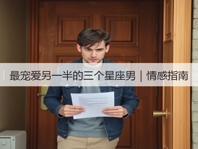 最宠爱另一半的三个星座男|情感指南(图1) 最宠爱另一半的三个星座男|情感指南(图1)