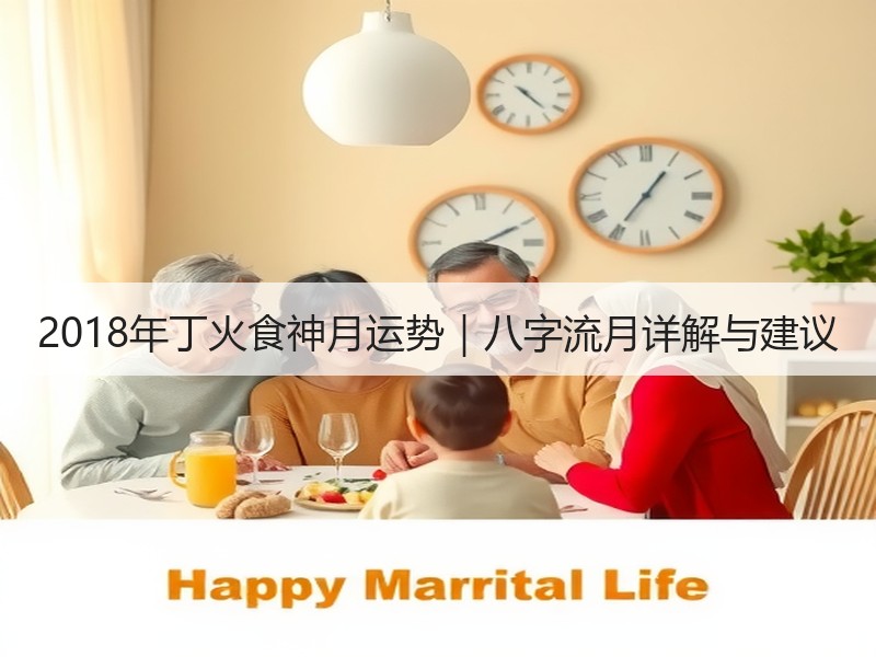 2018年丁火食神月运势｜八字流月详解与建议