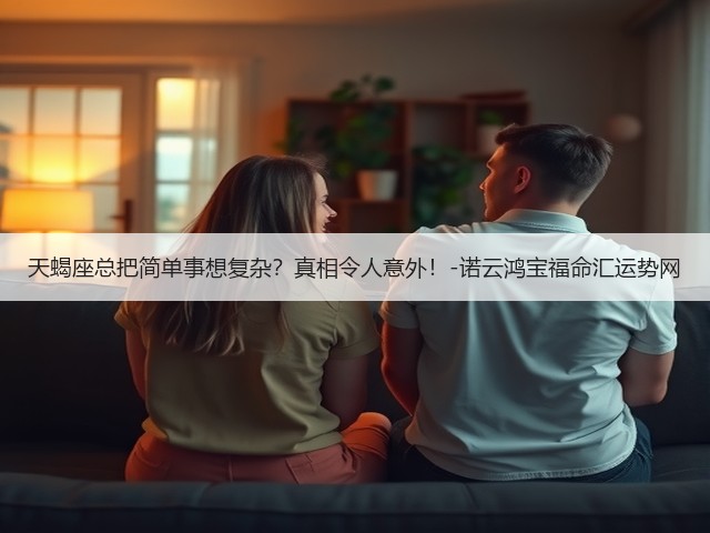 天蝎座总把简单事想复杂?真相令人意外!-诺云鸿宝福命汇运势网(图3) 天蝎座总把简单事想复杂?真相令人意外!-诺云鸿宝福命汇运势网(图3)