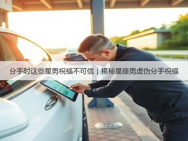 分手时这些星男祝福不可信｜揭秘星座男虚伪分手祝福(图1)