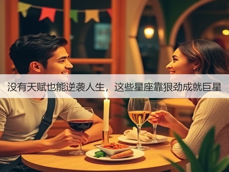 没有天赋也能逆袭人生，这些星座靠狠劲成就巨星