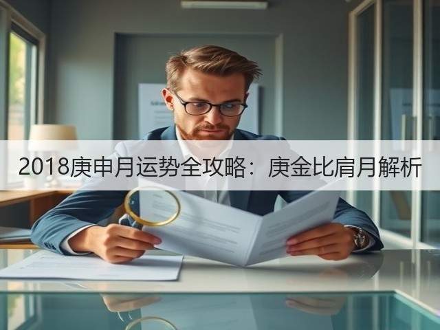 2018庚申月运势全攻略：庚金比肩月解析(图3)