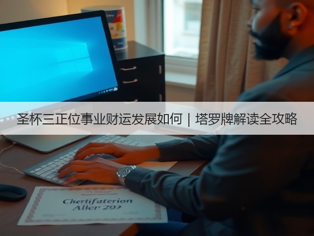 圣杯三正位事业财运发展如何｜塔罗牌解读全攻略(图1)