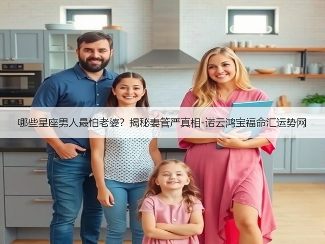 哪些星座男人最怕老婆?揭秘妻管严真相-诺云鸿宝福命汇运势网(图3) 哪些星座男人最怕老婆?揭秘妻管严真相-诺云鸿宝福命汇运势网(图3)