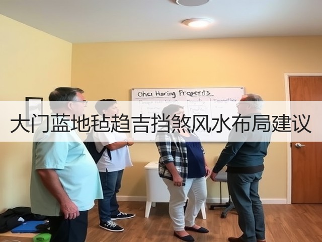 大门蓝地毡趋吉挡煞风水布局建议(图1)