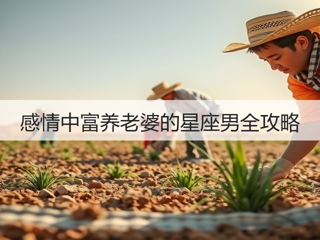 感情中富养老婆的星座男全攻略(图2) 感情中富养老婆的星座男全攻略(图2)