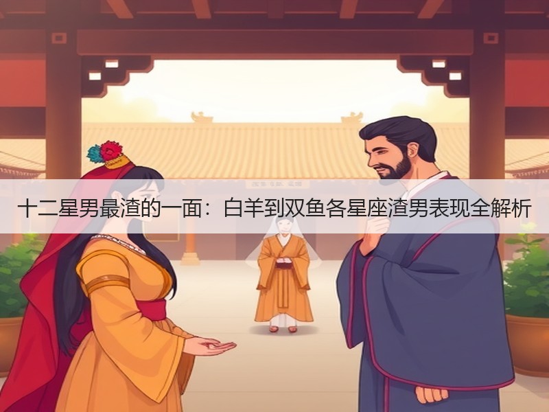 十二星男最渣的一面：白羊到双鱼各星座渣男表现全解析