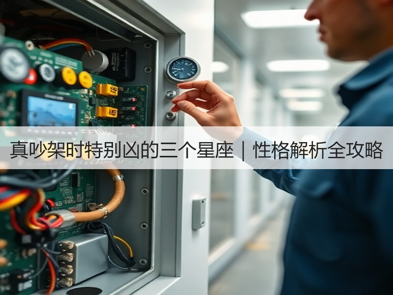 真吵架时特别凶的三个星座｜性格解析全攻略