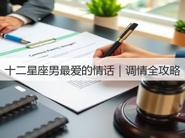 十二星座男最爱的情话｜调情全攻略(图2)