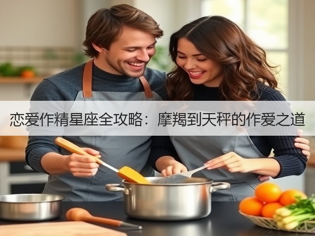 恋爱作精星座全攻略：摩羯到天秤的作爱之道(图3)