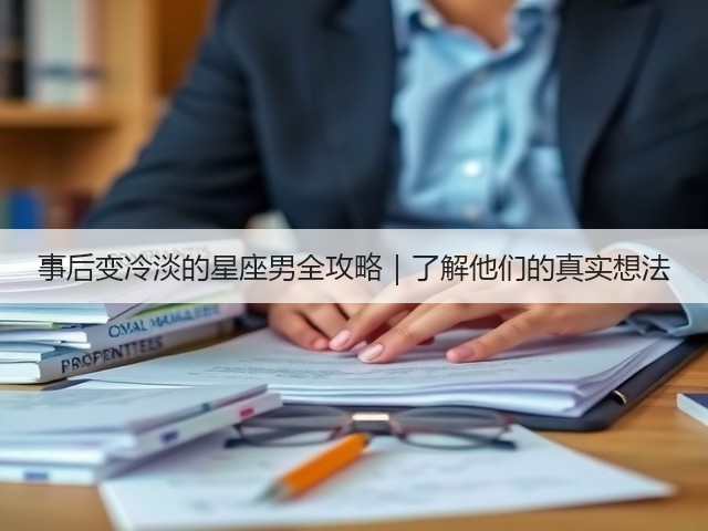 事后变冷淡的星座男全攻略｜了解他们的真实想法(图2)