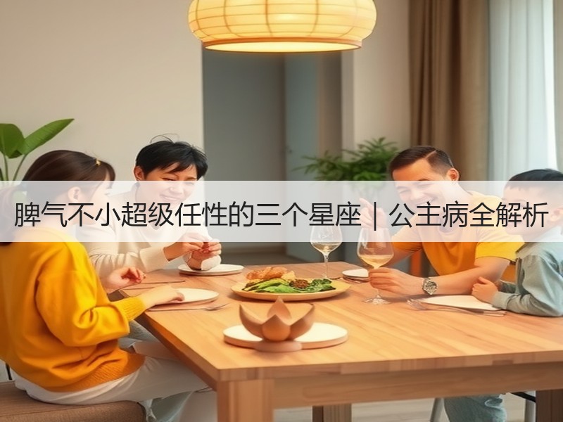 脾气不小超级任性的三个星座｜公主病全解析