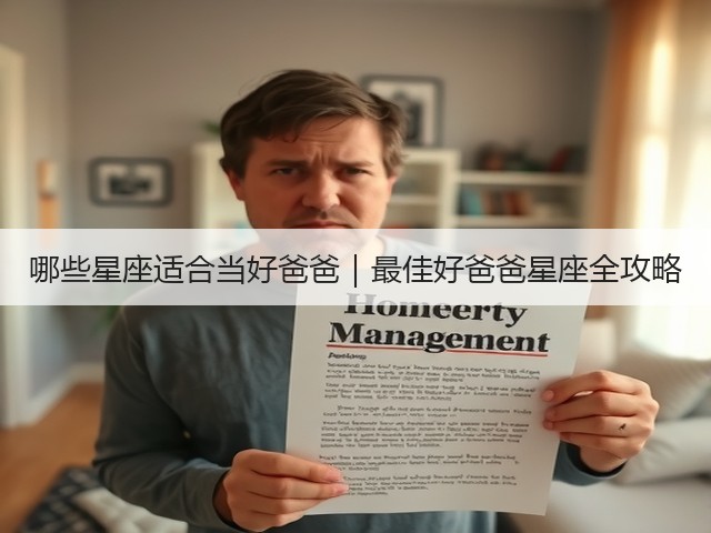 哪些星座适合当好爸爸|最佳好爸爸星座全攻略(图3) 哪些星座适合当好爸爸|最佳好爸爸星座全攻略(图3)