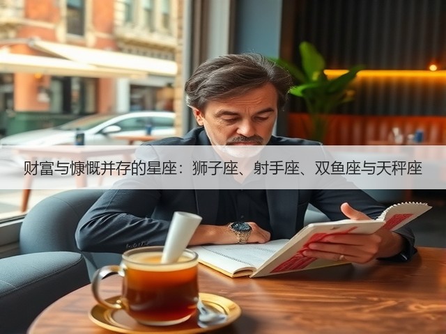 财富与慷慨并存的星座:狮子座、射手座、双鱼座与天秤座(图1) 财富与慷慨并存的星座:狮子座、射手座、双鱼座与天秤座(图1)