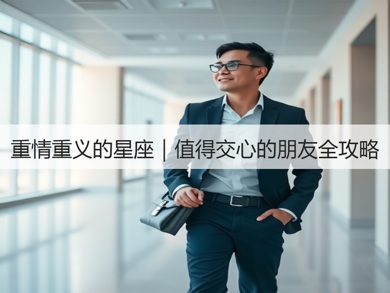 重情重义的星座｜值得交心的朋友全攻略