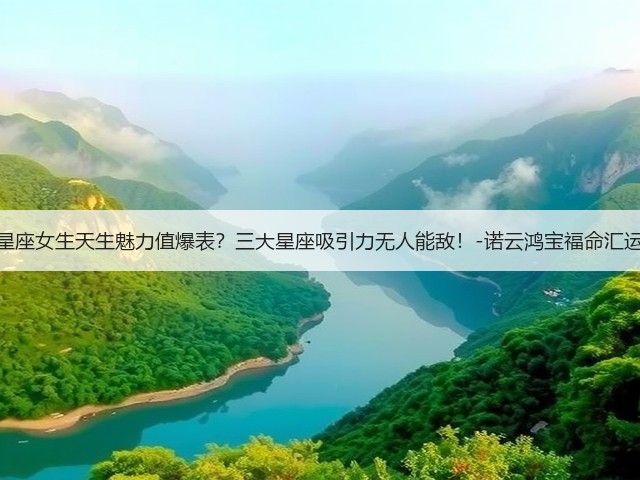 哪些星座女生天生魅力值爆表?三大星座吸引力无人能敌!-诺云鸿宝福命汇运势网(图2) 哪些星座女生天生魅力值爆表?三大星座吸引力无人能敌!-诺云鸿宝福命汇运势网(图2)