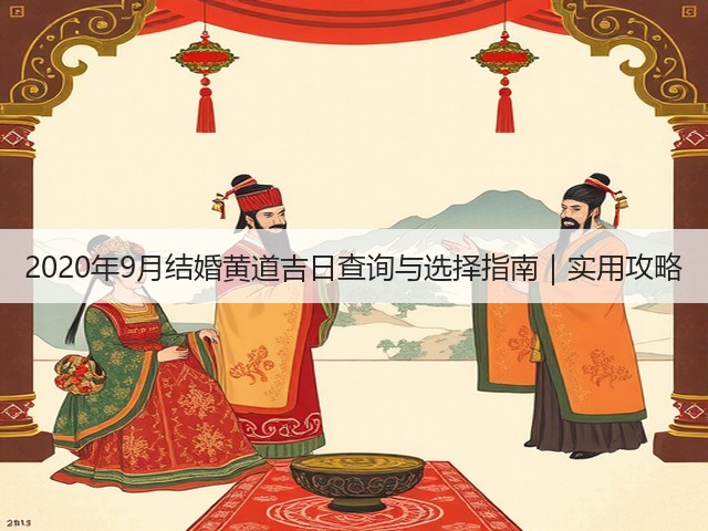 2020年9月结婚黄道吉日查询与选择指南｜实用攻略(图1)