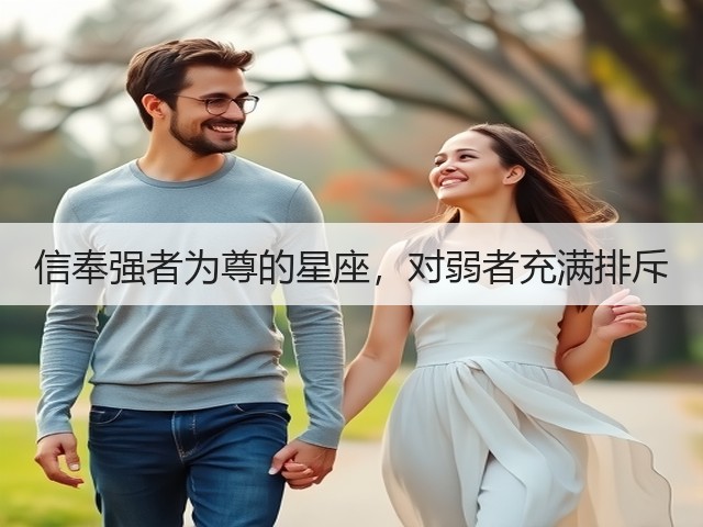 信奉强者为尊的星座，对弱者充满排斥(图1)