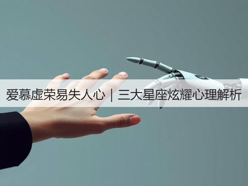 爱慕虚荣易失人心｜三大星座炫耀心理解析