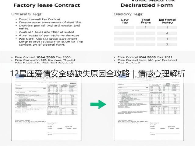 12星座爱情安全感缺失原因全攻略｜情感心理解析(图1)