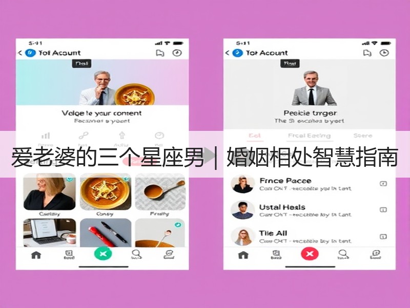 爱老婆的三个星座男｜婚姻相处智慧指南