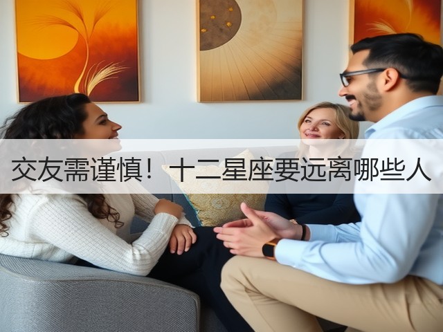 交友需谨慎!十二星座要远离哪些人(图1) 交友需谨慎!十二星座要远离哪些人(图1)