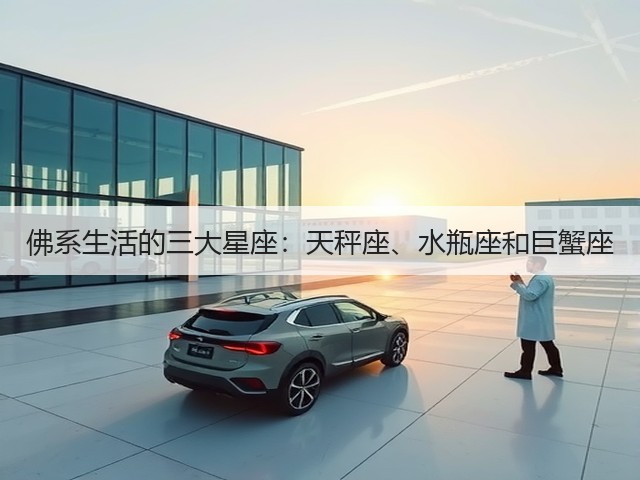 佛系生活的三大星座：天秤座、水瓶座和巨蟹座(图1)