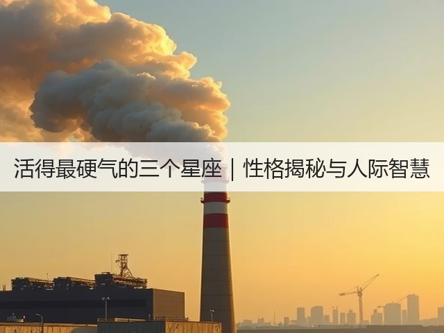 活得最硬气的三个星座|性格揭秘与人际智慧(图3) 活得最硬气的三个星座|性格揭秘与人际智慧(图3)