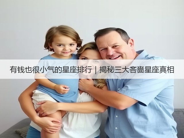 有钱也很小气的星座排行|揭秘三大吝啬星座真相(图3) 有钱也很小气的星座排行|揭秘三大吝啬星座真相(图3)