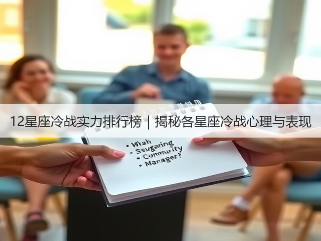 12星座冷战实力排行榜|揭秘各星座冷战心理与表现(图2) 12星座冷战实力排行榜|揭秘各星座冷战心理与表现(图2)