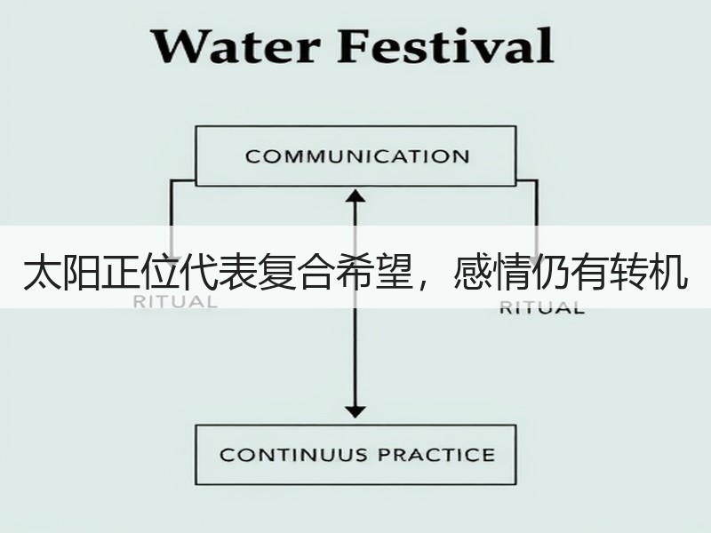 太阳正位代表复合希望，感情仍有转机