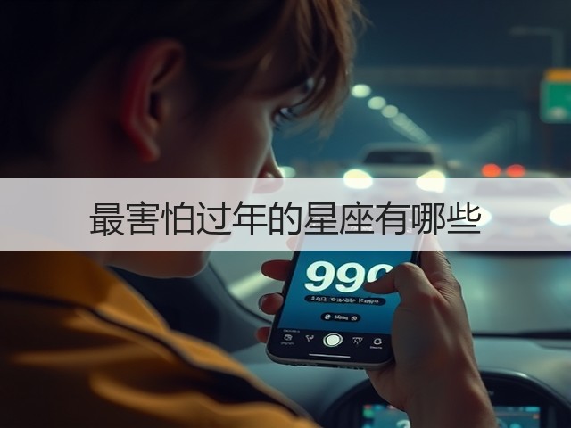 最害怕过年的星座有哪些(图2) 最害怕过年的星座有哪些(图2)
