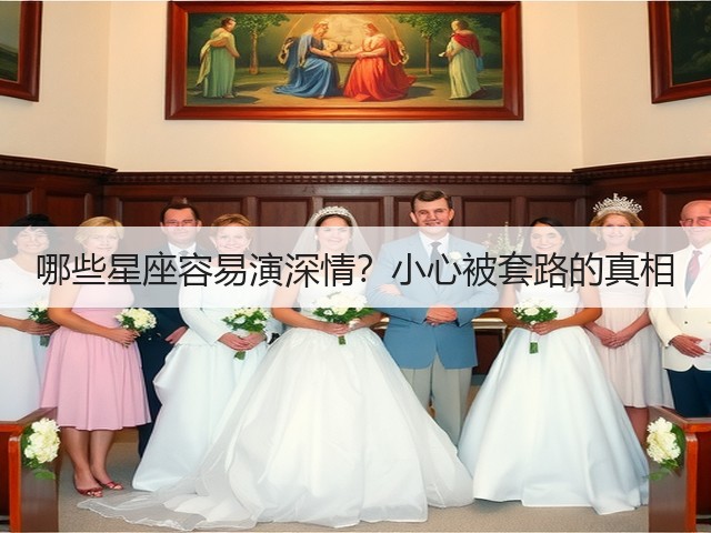 哪些星座容易演深情?小心被套路的真相(图1) 哪些星座容易演深情?小心被套路的真相(图1)