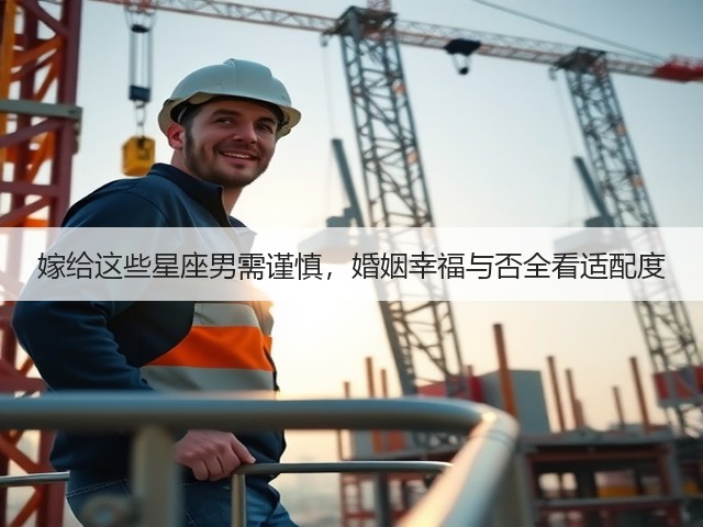 嫁给这些星座男需谨慎,婚姻幸福与否全看适配度(图1) 嫁给这些星座男需谨慎,婚姻幸福与否全看适配度(图1)
