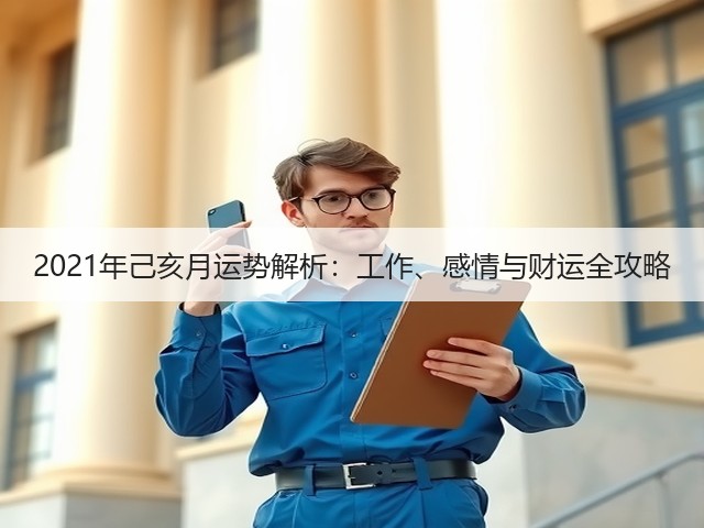 2021年己亥月运势解析:工作、感情与财运全攻略(图3) 2021年己亥月运势解析:工作、感情与财运全攻略(图3)