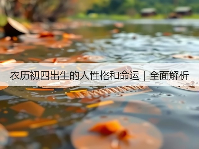 农历初四出生的人性格和命运|全面解析(图2) 农历初四出生的人性格和命运|全面解析(图2)