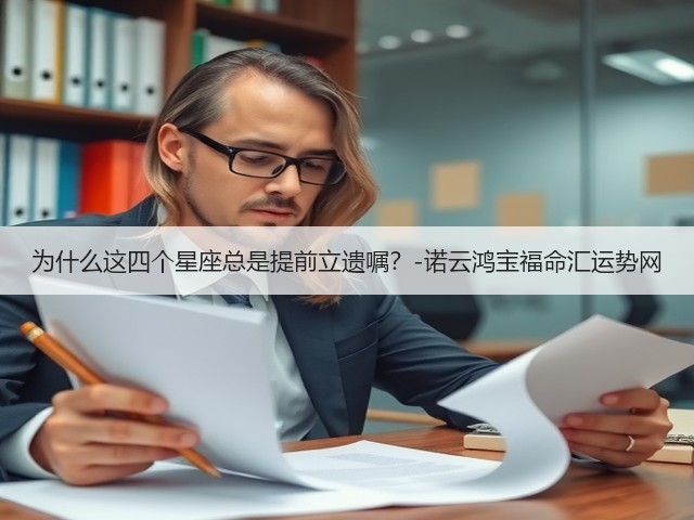 为什么这四个星座总是提前立遗嘱?-诺云鸿宝福命汇运势网(图3) 为什么这四个星座总是提前立遗嘱?-诺云鸿宝福命汇运势网(图3)