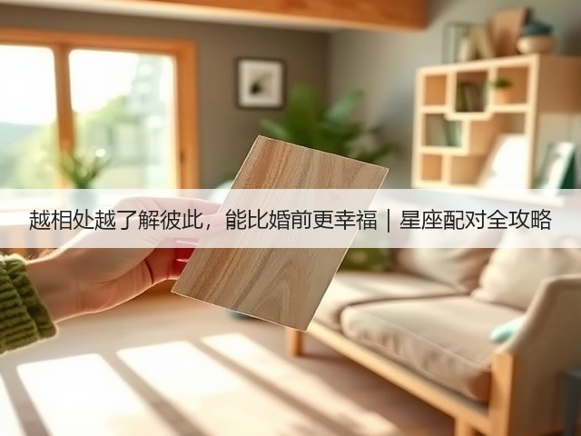 越相处越了解彼此，能比婚前更幸福｜星座配对全攻略(图2)