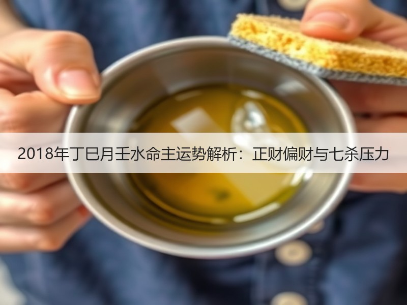 2018年丁巳月壬水命主运势解析：正财偏