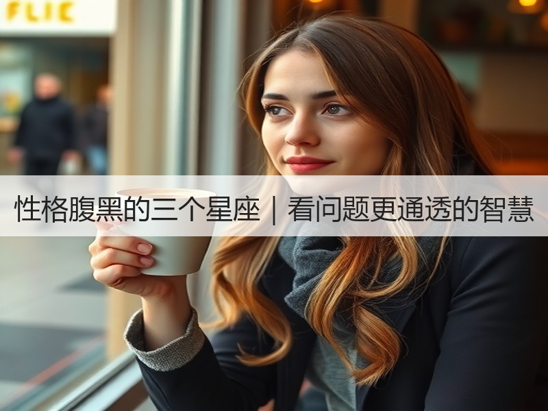 性格腹黑的三个星座｜看问题更通透的智慧
