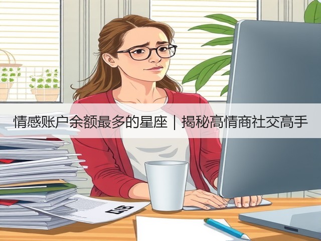情感账户余额最多的星座|揭秘高情商社交高手(图3) 情感账户余额最多的星座|揭秘高情商社交高手(图3)
