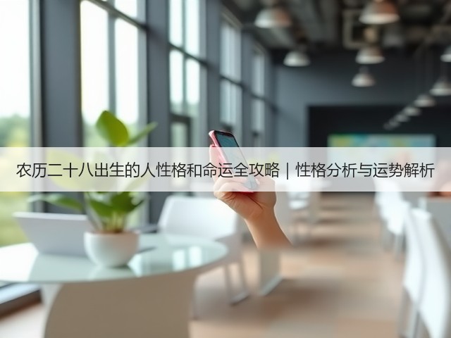 农历二十八出生的人性格和命运全攻略｜性格分析与运势解析(图3)