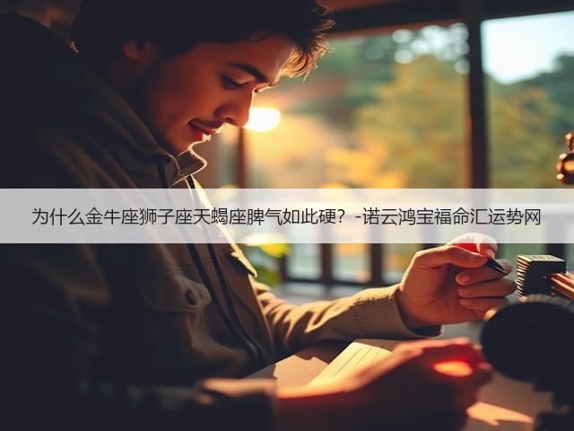 为什么金牛座狮子座天蝎座脾气如此硬？-诺云鸿宝福命汇运势网(图1)